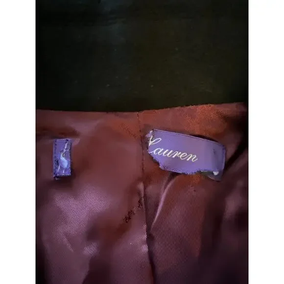 $2900 Ralph Lauren Collection Black Wool Double-Breast Clifton Coat Purple Label - Picture 15 of 16